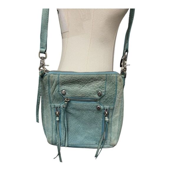 Botkier Light Blue Zipper Embellished Shoulder Bag - Picture 2 of 11